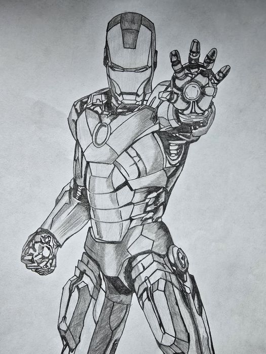 Rysunek Iron Man Format A4