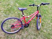B-TWIN 24 CALE czerwony rower dziecięcy