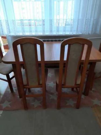 Stół i 6 krzeseł komplet