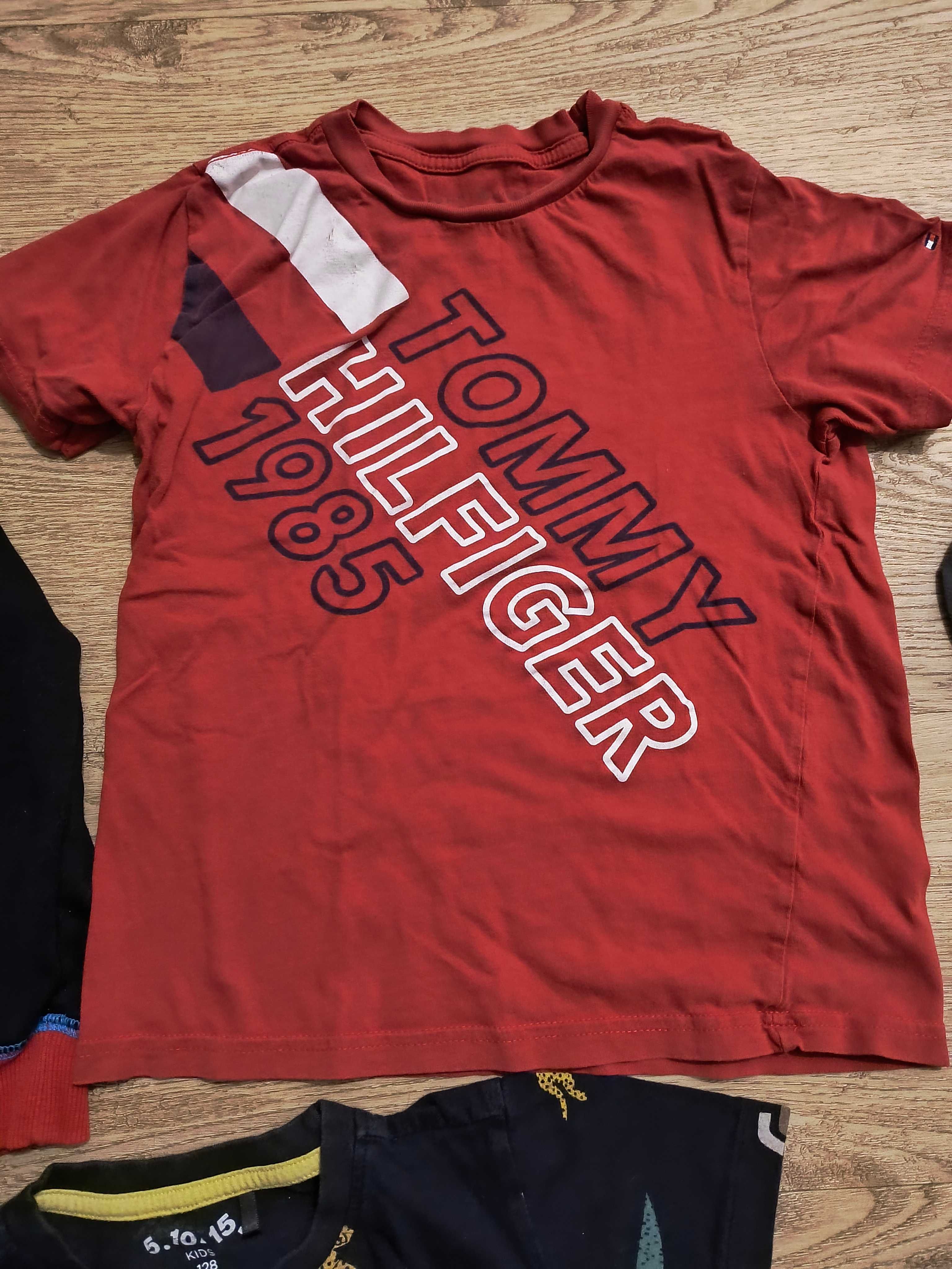 Zestaw 14 ubrań chłopięcych: Hilfiger, Adidas, Nike, Converse.110-128.