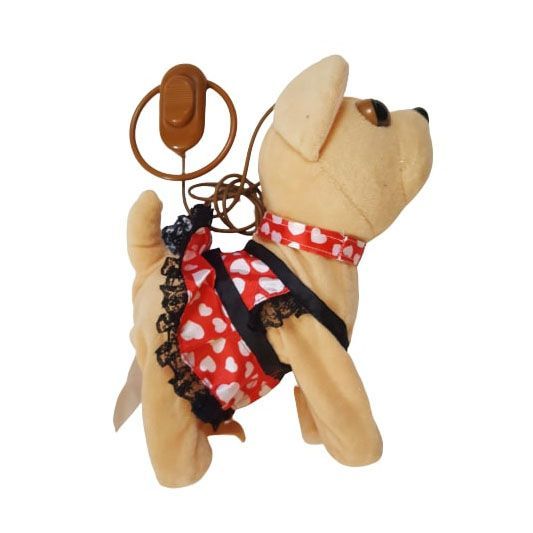 Interaktywny Piesek W Sukience Na Smyczy Szczeka