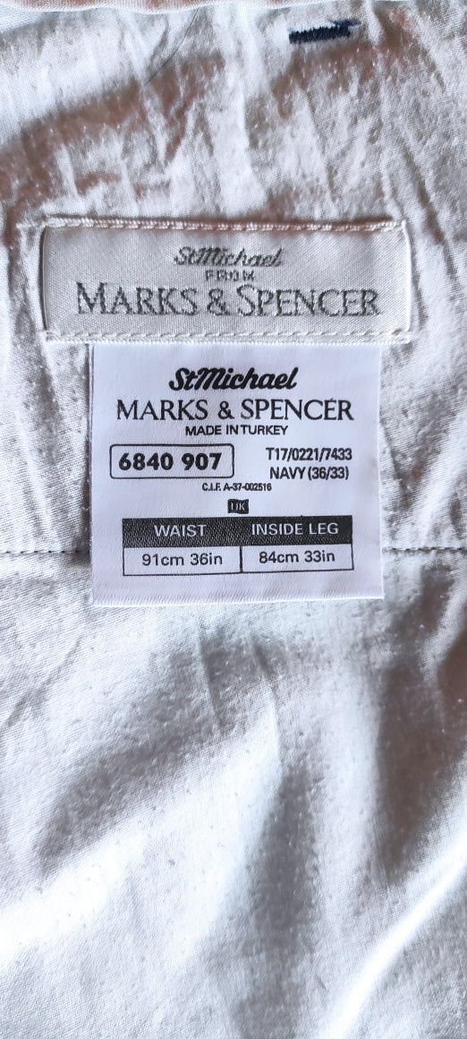 Spodnie sztruksowe męskie Marks & Spencer