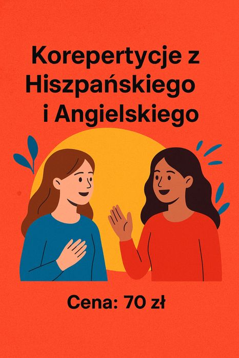 Korepetycje język angielski oraz hiszpański