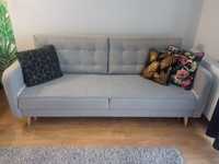 Kanapa sofa z funkcją spania i pojemnikiem na pościel