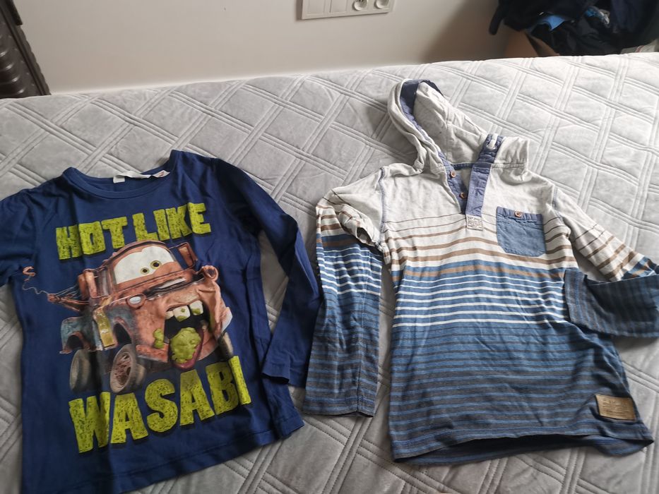 Koszulka t-shirt bluzka z długim rękawem rozm. 122-128 duzo koszulek b