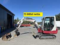 Takeuchi TB228  TB 228 2013r 73 800zł netto 3 łyżki hydrauliczna skarpówka 2,8t