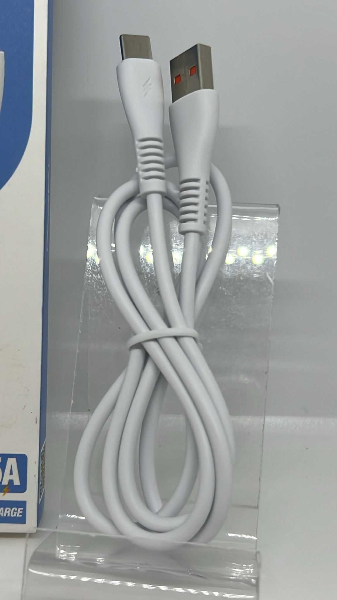 Kabel USB do Typ C 5A - 1 m szybkie ładowanie biały lub czarny