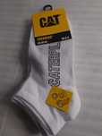 Białe Skarpetki 39-42 stopki CAT 3 pary krótkie do kostki Caterpillar