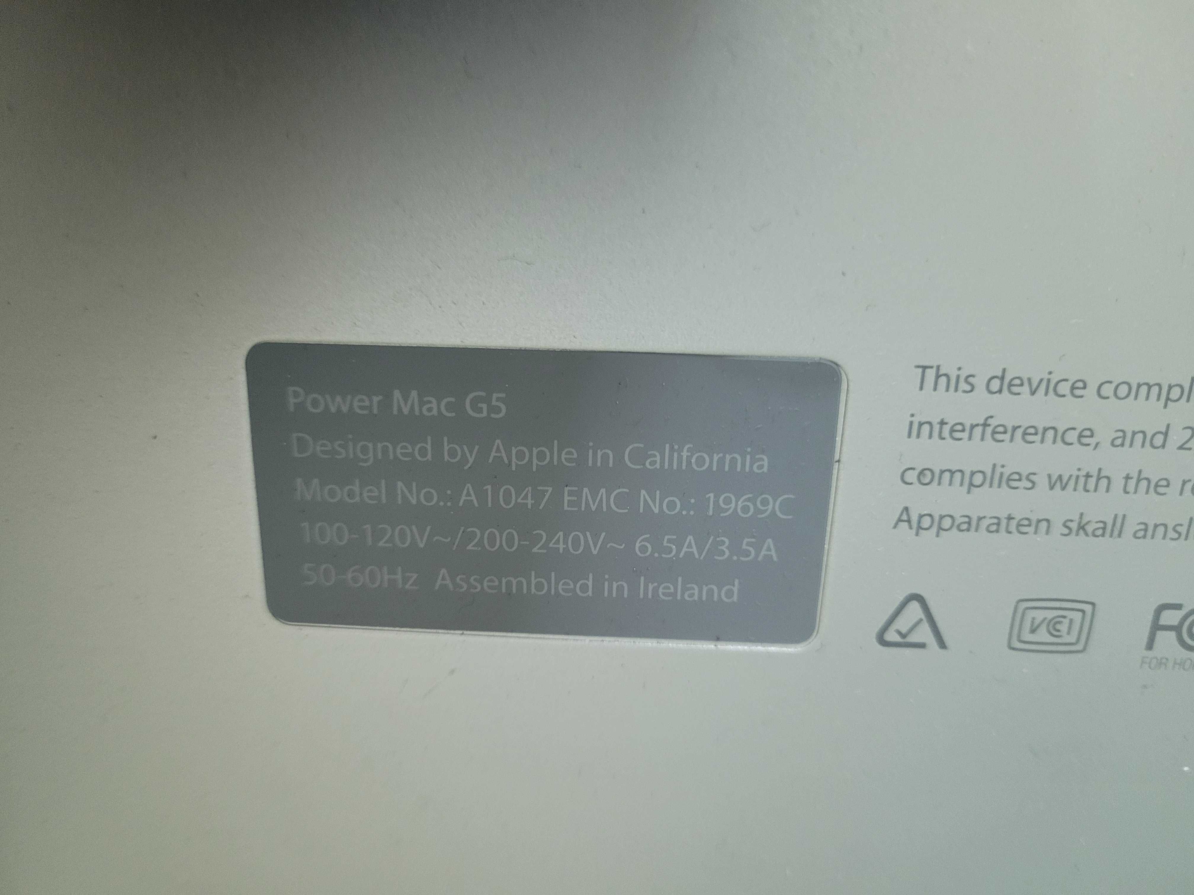 Apple Mac G5 komputer