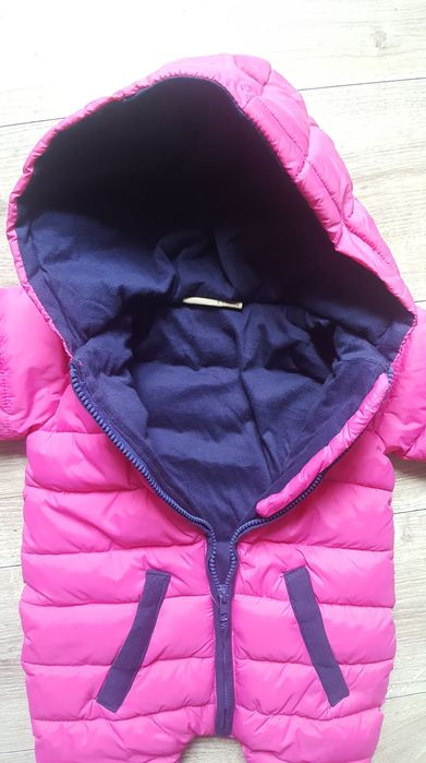 Honour&pride sliczny pikowany kombinezon6-12 m