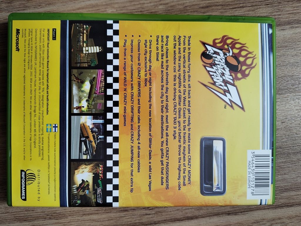 Crazy Taxi 3: High Roller Xbox Classic PAL