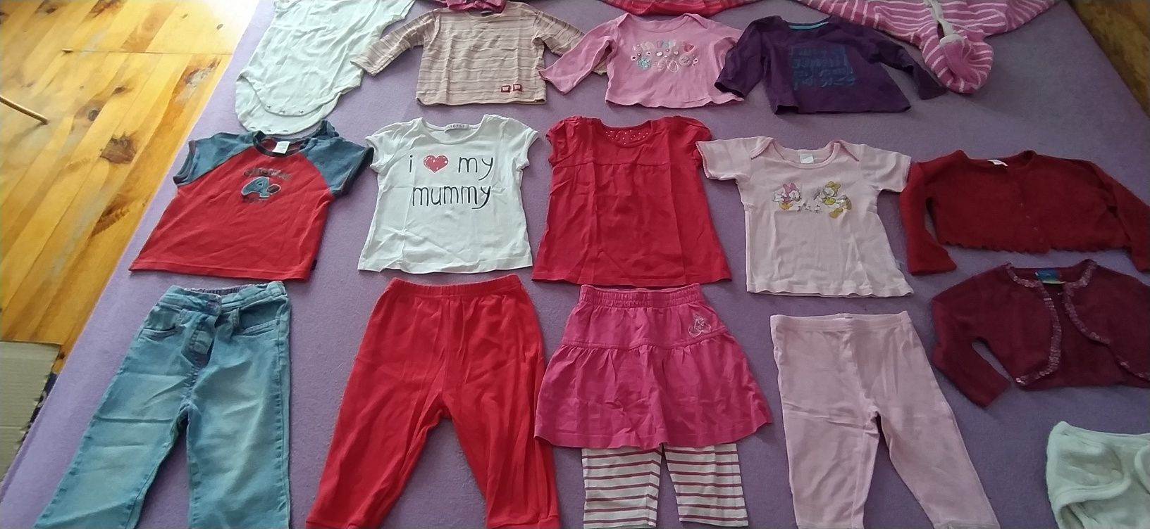 Paka ubrań dla dziewczynki, rozm. 80-86