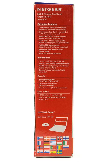 Router Netgear 2.4 + 5 GHz 5 portas Gigabit