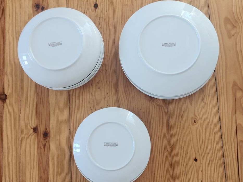 Conjunto loiça florido para 6 (18 pratos), Zara Home