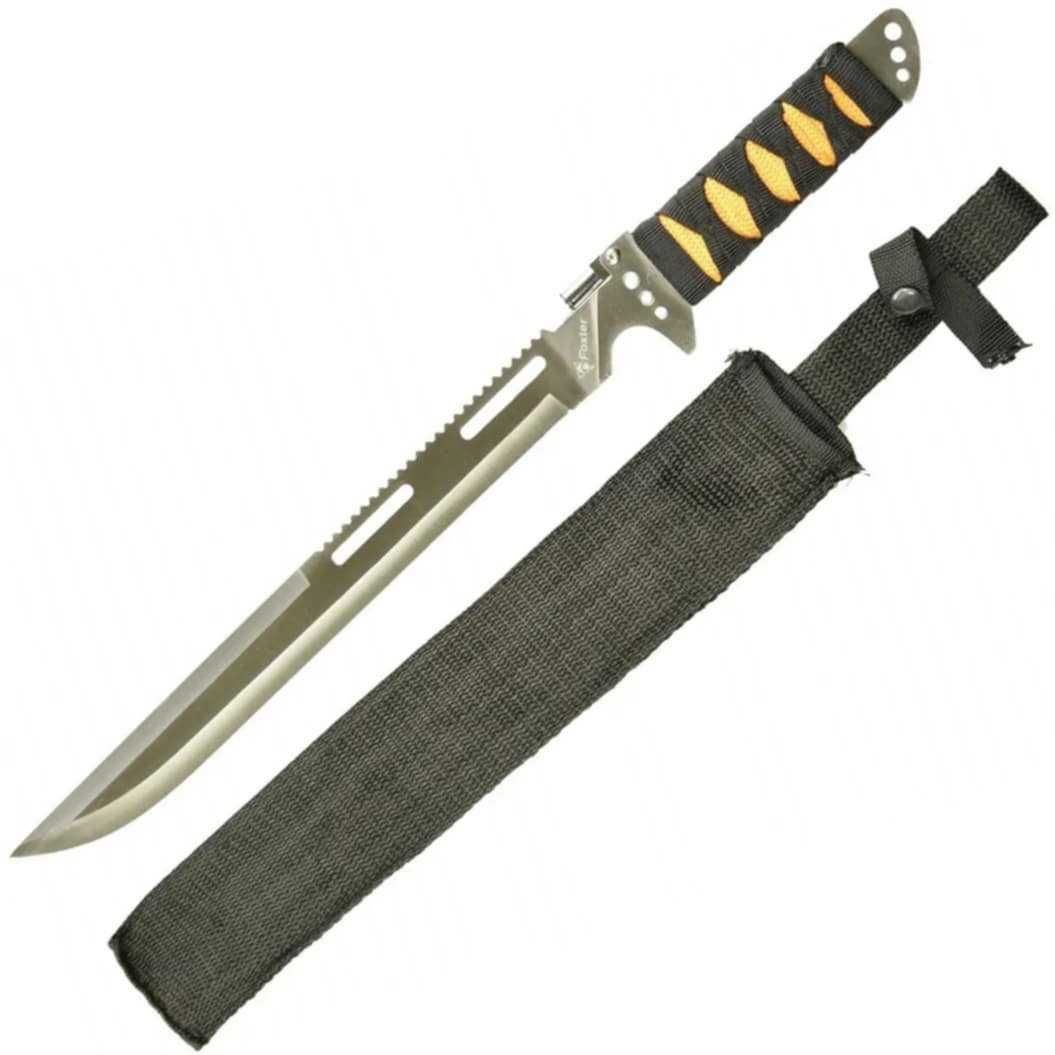 Nóż taktyczny FOXTER 48 cm | maczeta bagnet z latarką (N3448)