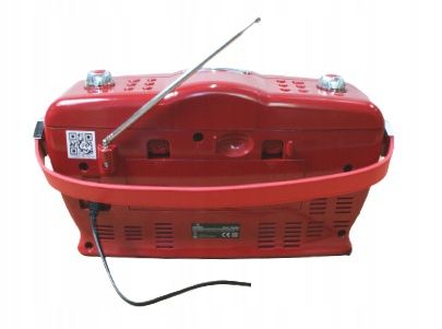 Auna Radio RCD-70 bombox retro CD USB zegar budzik