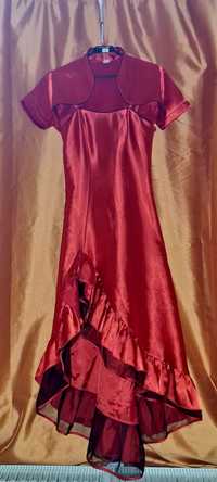 Sukienka czwrwona w stylu hiszpanki