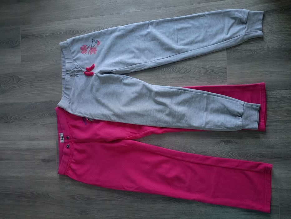 Spodnie dresowe dla dziewczynki 2 pary