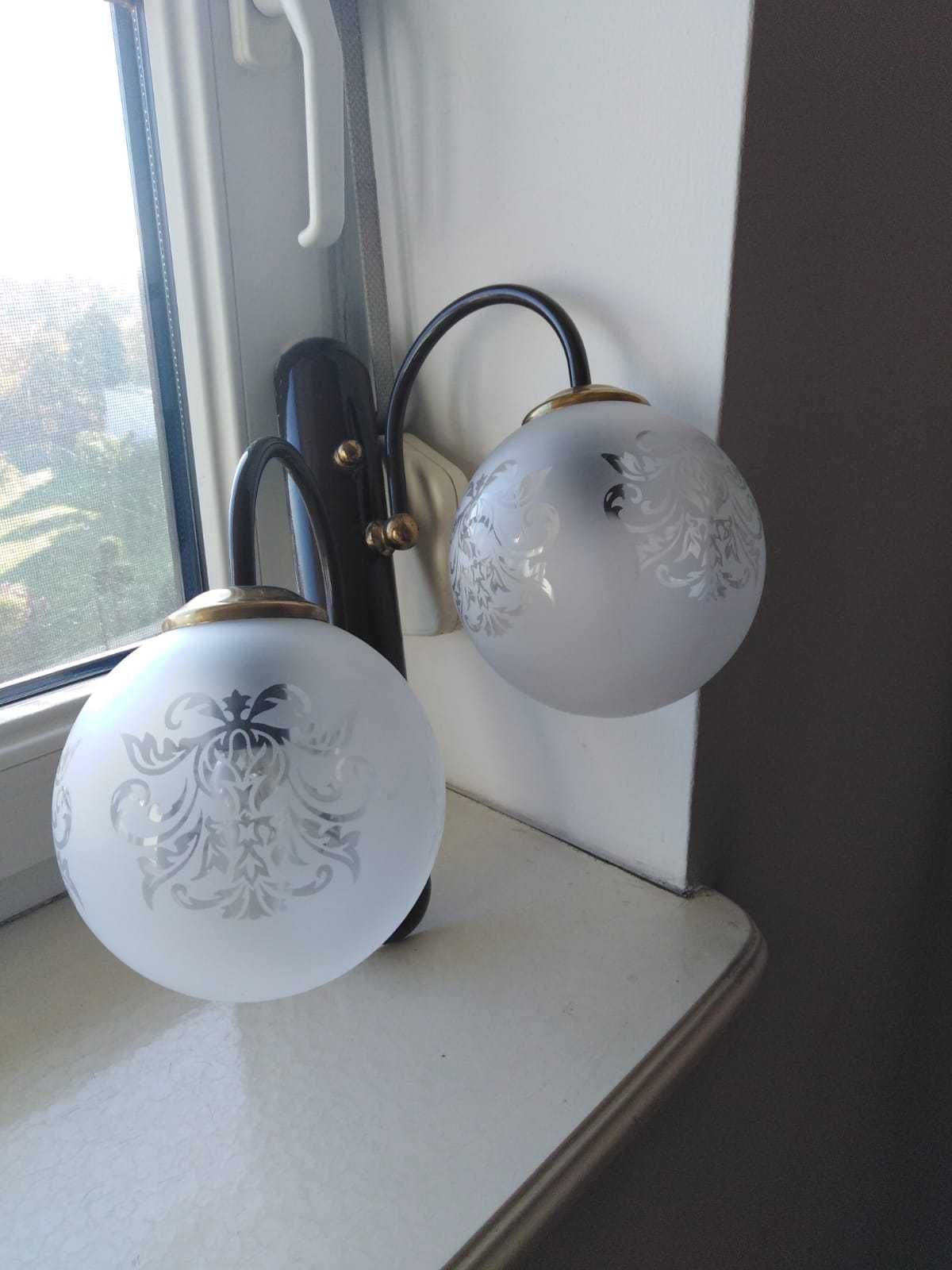 Lampa, kinkiet przyścienny podwójny