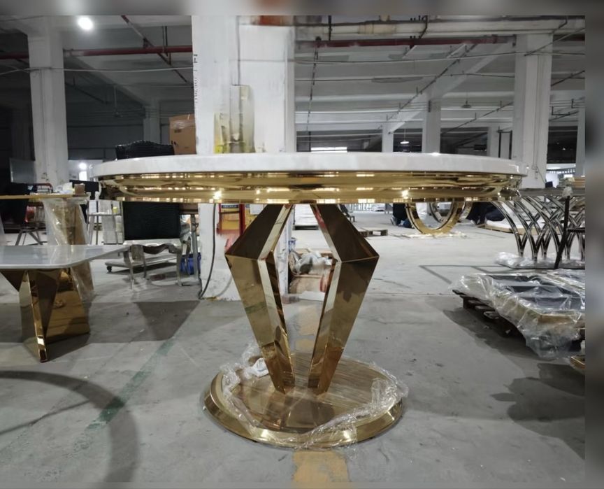 Стіл мармур круглий діаметр 1.30