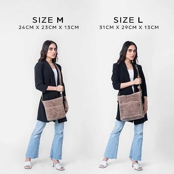 LEABAGS Skórzana torebka damska I Premium