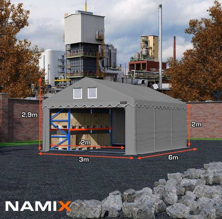 *** PROMOCJA *** Namiot ROYAL 3x6m hala magazynowy WZMOCNIONY