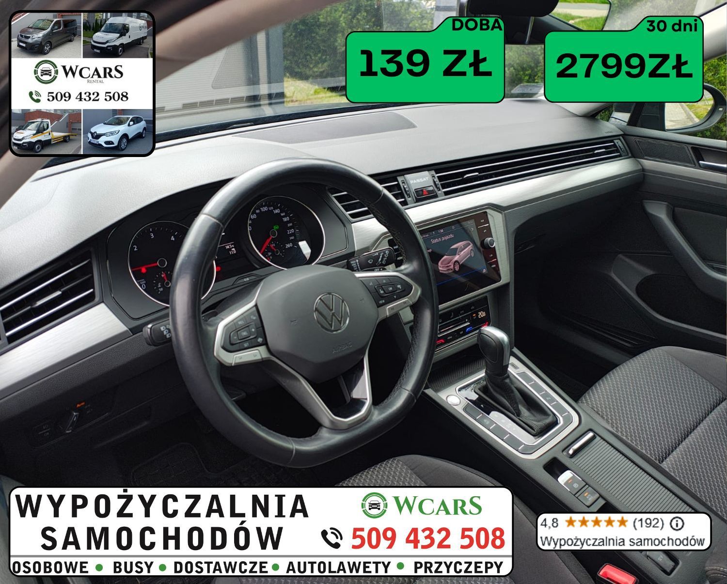 Wynajem samochodu osobowe wypożyczalnia samochodów automat bez kaucji