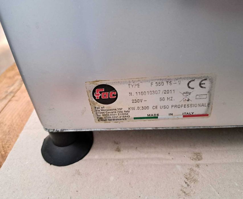 Włoska krajalnica profesjonalna FAC F 350 – Made in Italy