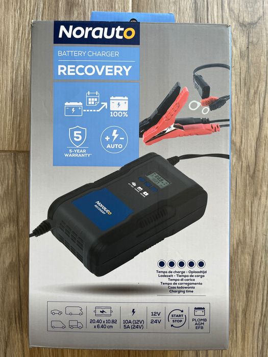 Carregador /Regenerador de bateria auto, Norauto Recovery 10A 12/24V