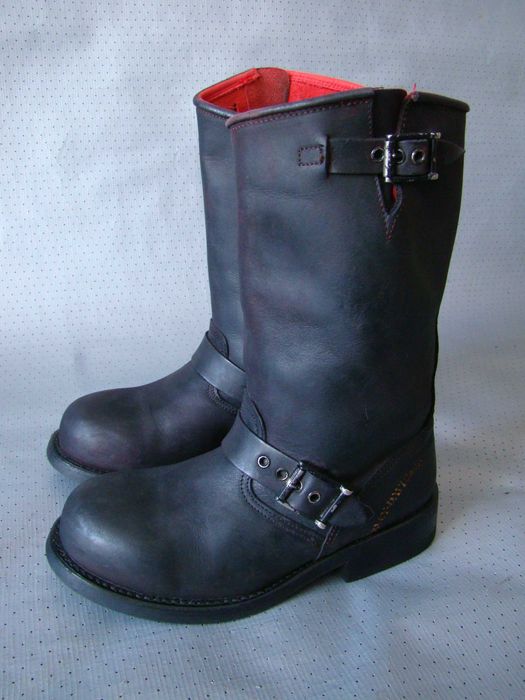 Кожаные МОТО сапоги HARLEY DAVIDSON - 36р. мотоботы CHOPPER казаки
