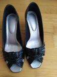 Buty szpilki wyjściowe 37 czarne klasyczne obcas