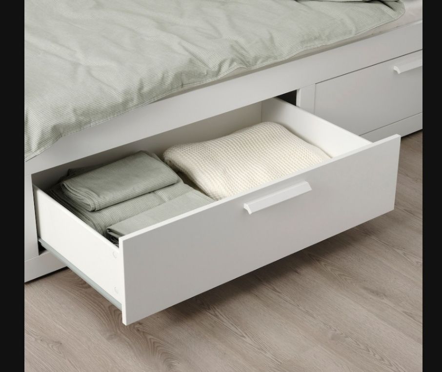 Cama IKEA individual/dupla com 2 gavetas