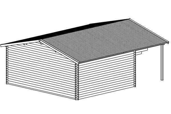 DOMEK HELENA Letniskowy 6x5m BAL 44mm BEZ POZWOLENIA Taras Producent