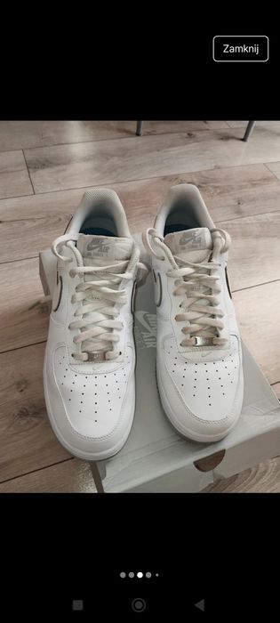 Oryginalne Sneakersy skórzane męskie Nike Air Force 1 '07 46