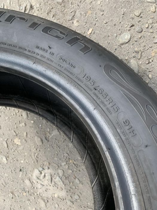 Шини 195/65 R15 пара BFGoodrich літо 6мм 2022р.