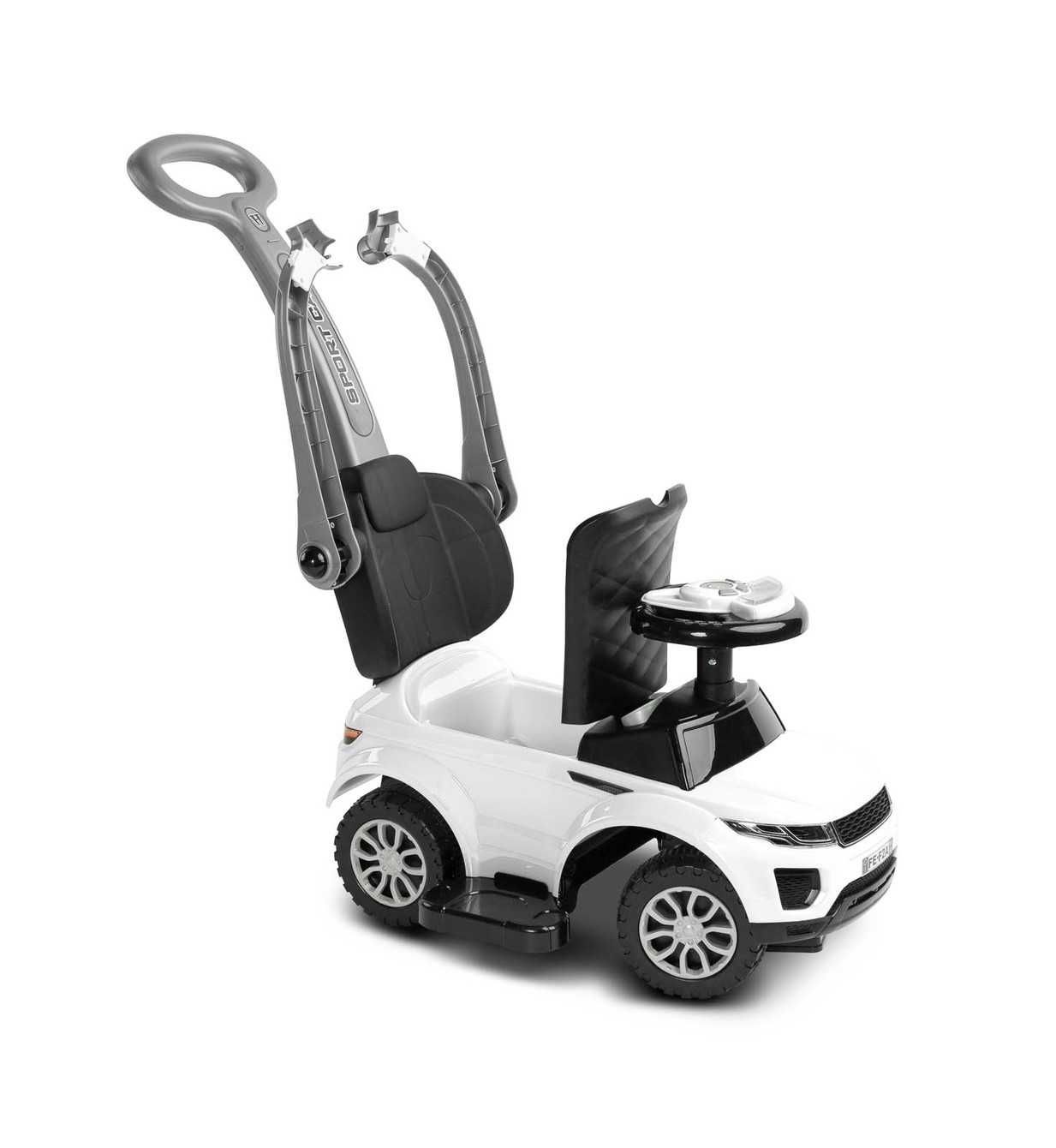Jeździk SPORT CAR White biały pojazd pchacz dla dziecka 12-36 miesięcy