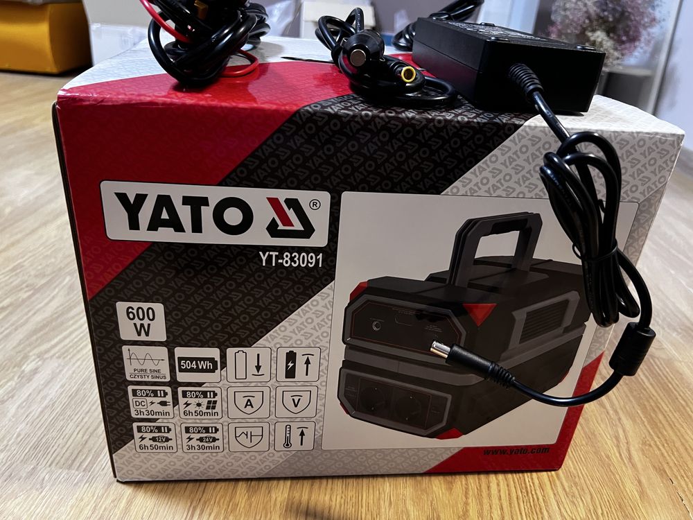 Портативная электростанция 600Вт, 504Вт*ч, 230В, USB-C PD YATO