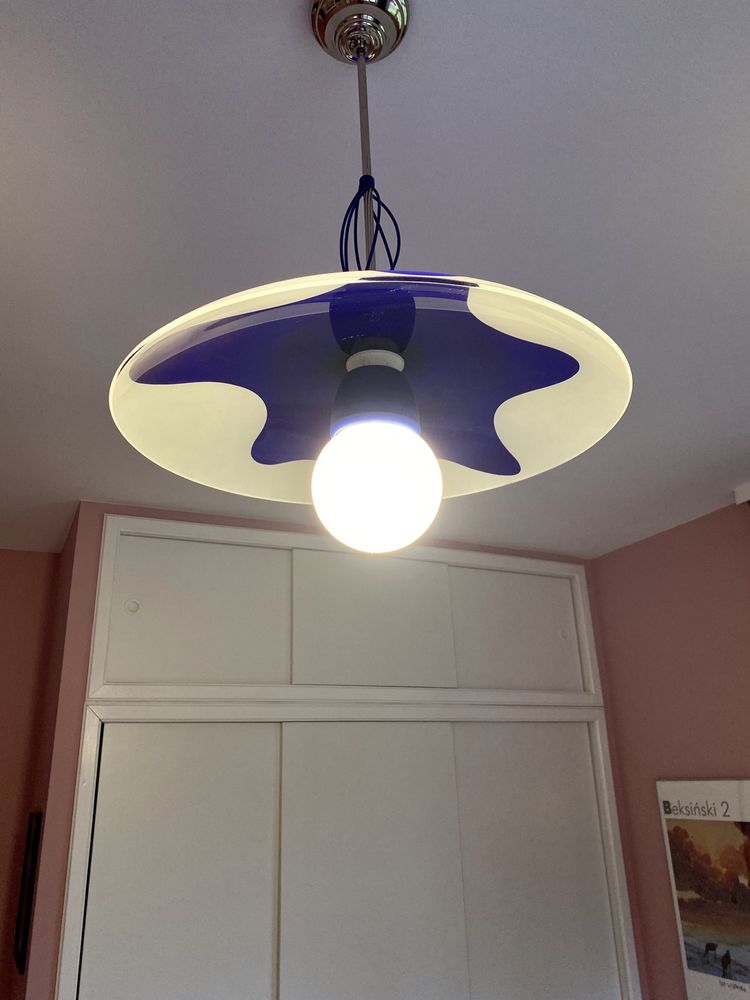 Lampa sufitowa szklana