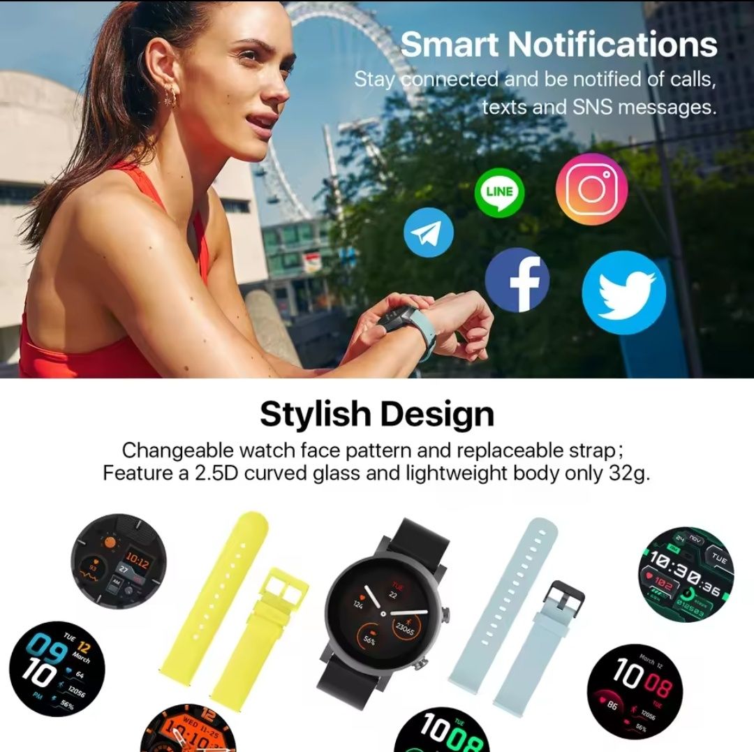 Смарт годинник Mobvoi Ticwatch E3 Android wear 4100 GPS NFC Bluetooth