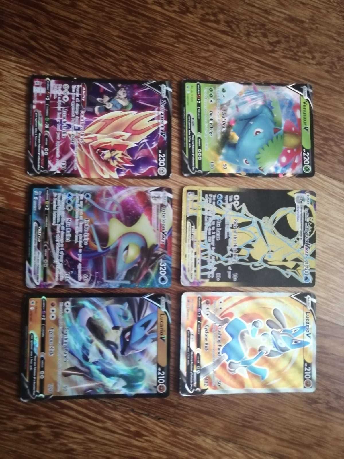 Oryginalne karty Pokemon V i Vmax