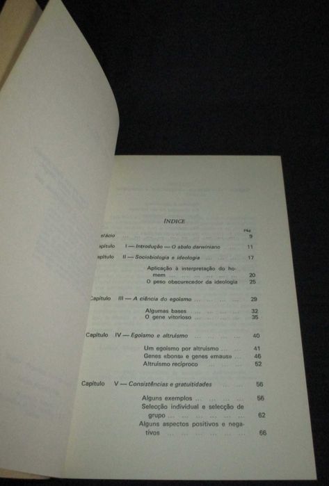 Livro A Biologia do Egoísmo G. F. Sacarrão
