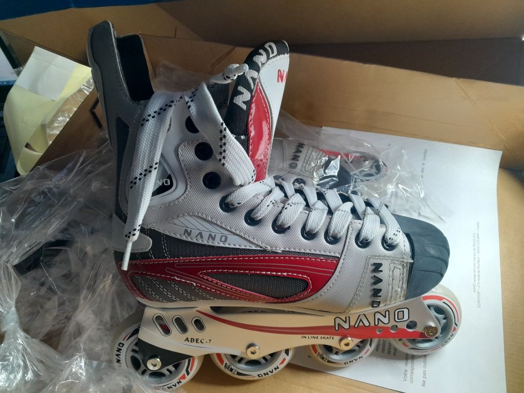 rolki Nano in-line skates ABEC 7, rozmiar 40 model pw-405e wiązane