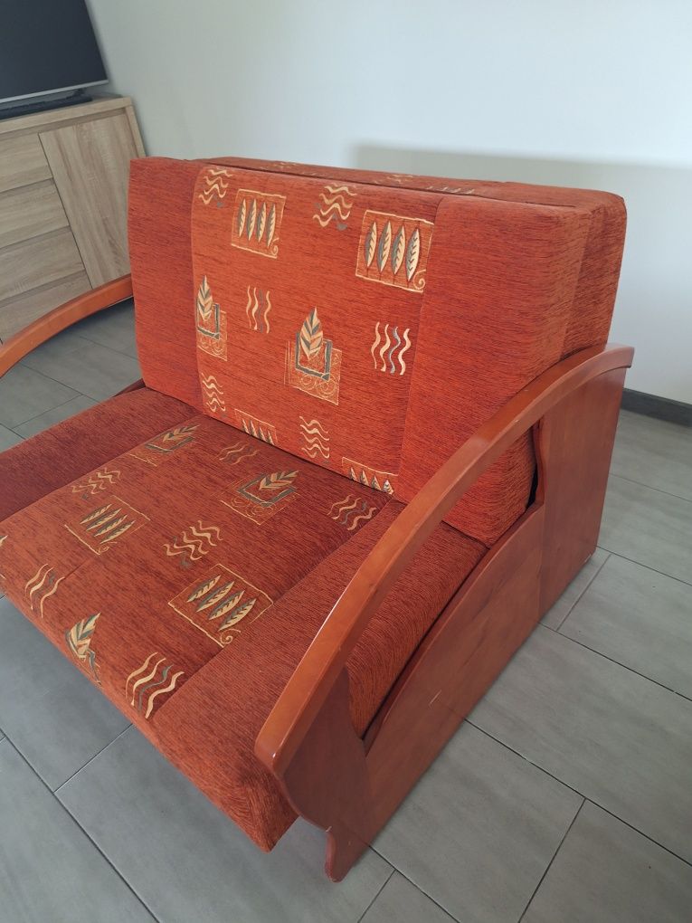 Sofa amerykanka z funkcją spania pojemnik na pościel