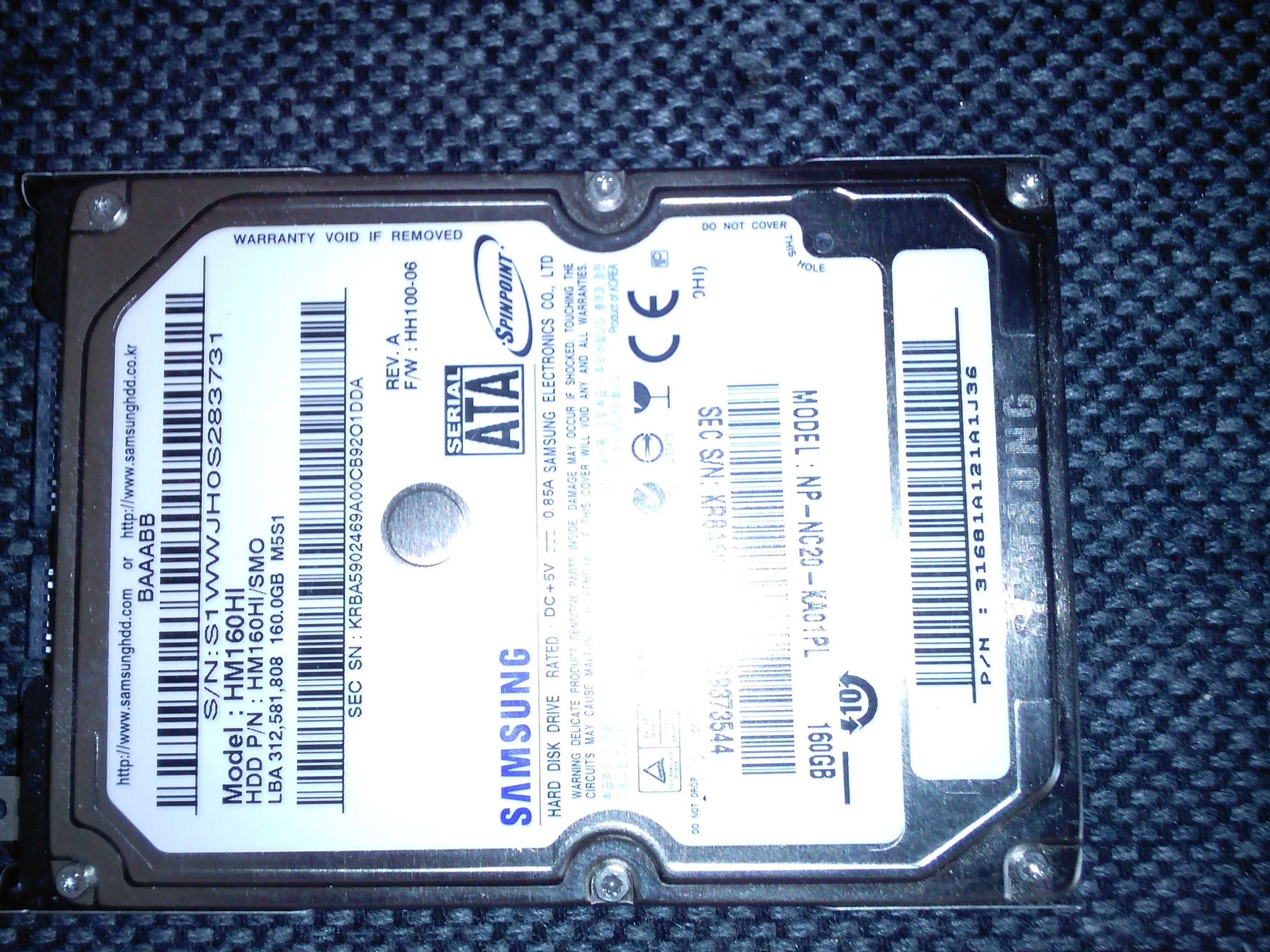 Dysk twardy Samsung HM160HI 160GB SATA 2,5"