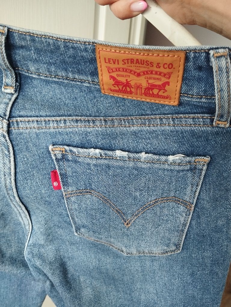 Jeansy skinny Levi's 712 slim roz 25