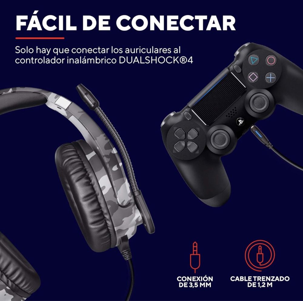 Fones de gaming.