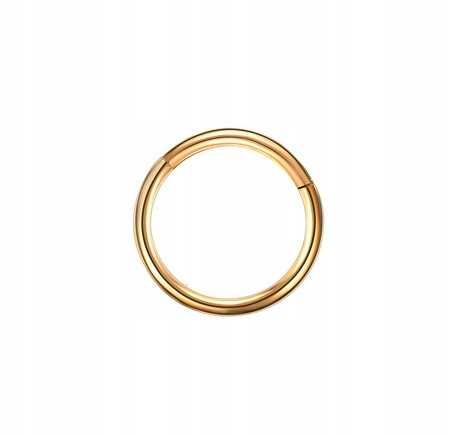 Kolczyk kółko clicker złoty piercing 1,0/6