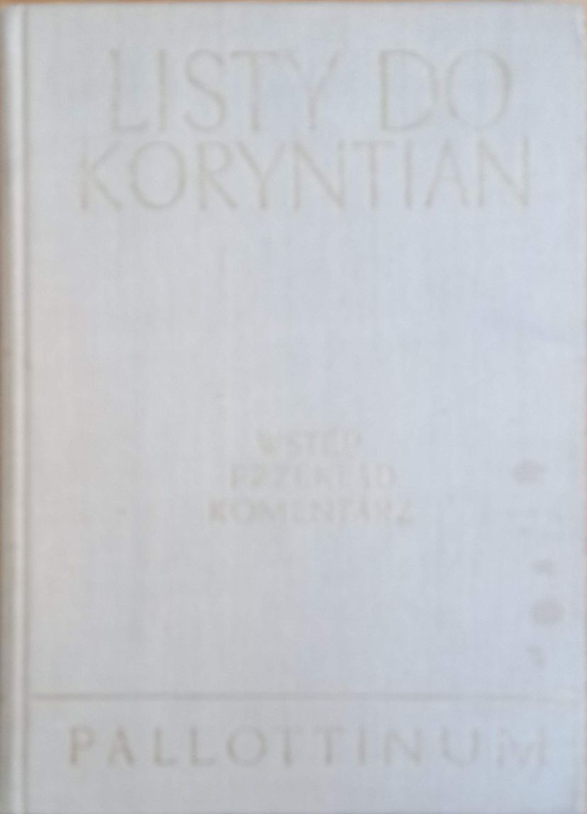 Listy do Koryntian. Komentarze KUL