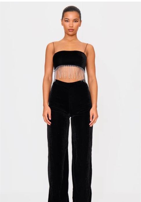 Жіночий святковий вечірній комбінезон з штанами новий prettylittlethin