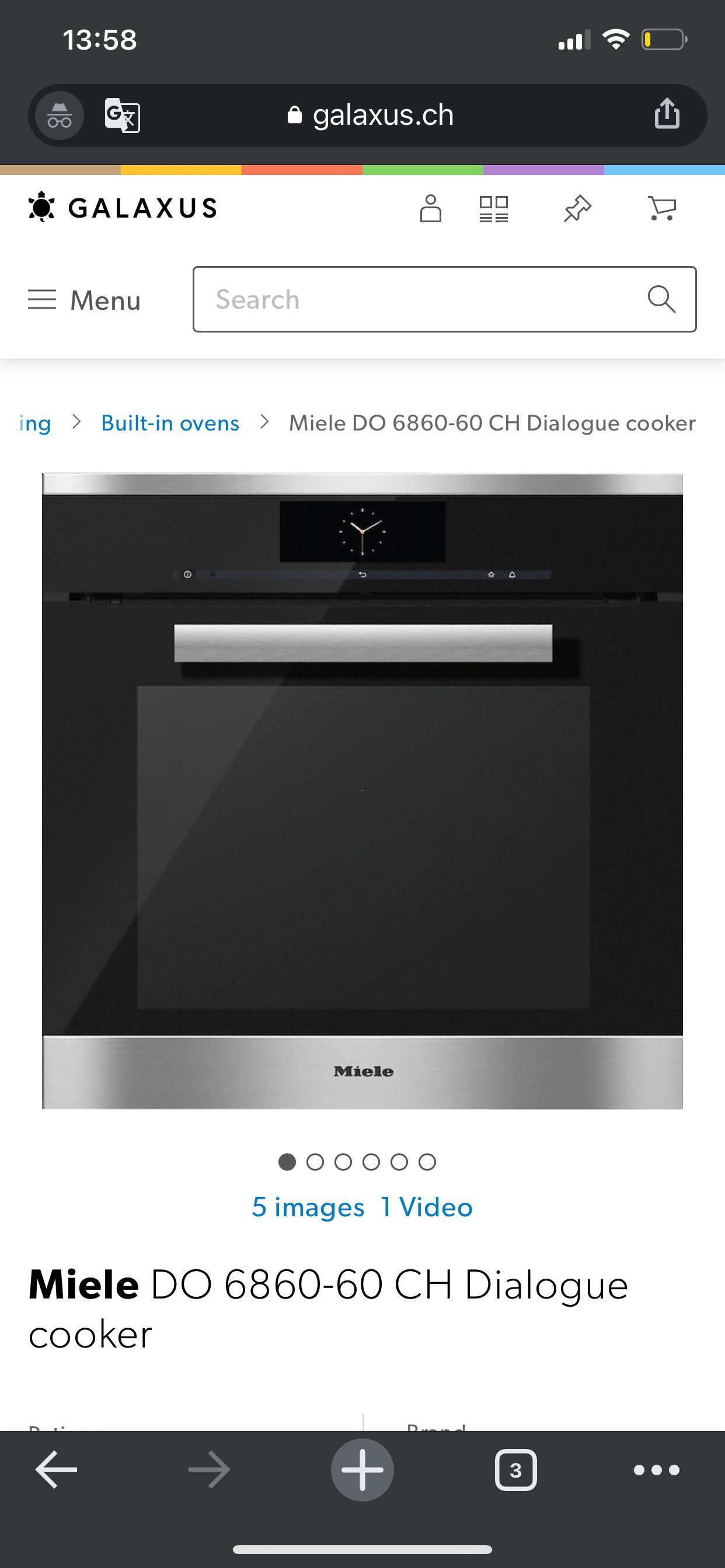 DO 6860, Dialog Oven Miele, вбудована духова шафа